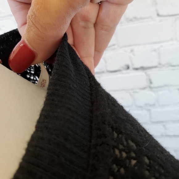 Free People Coffee In The Morning Top sz. XS Black - Picture 10 of 13